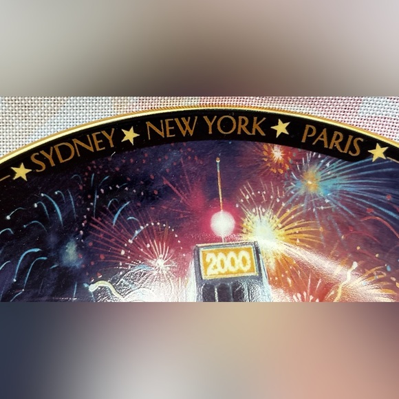 2000 Millennium Bradford Exchange Henderson Around World Commemorative Plate - Picture 5 of 8